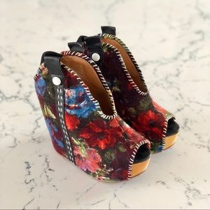 Jeffrey Campbell Floral Wedges